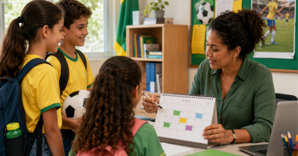 As férias escolares Copa do Mundo Feminina 2027 terão 30 dias e coincidirão com o período do torneio, conforme determina a lei federal.