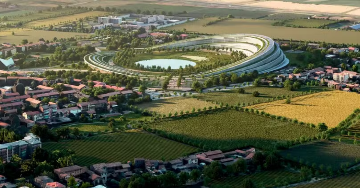 Hospital do futuro em Brescia terá um parque de mais de 1 quilômetro integrado à circulação entre as unidades de atendimento.