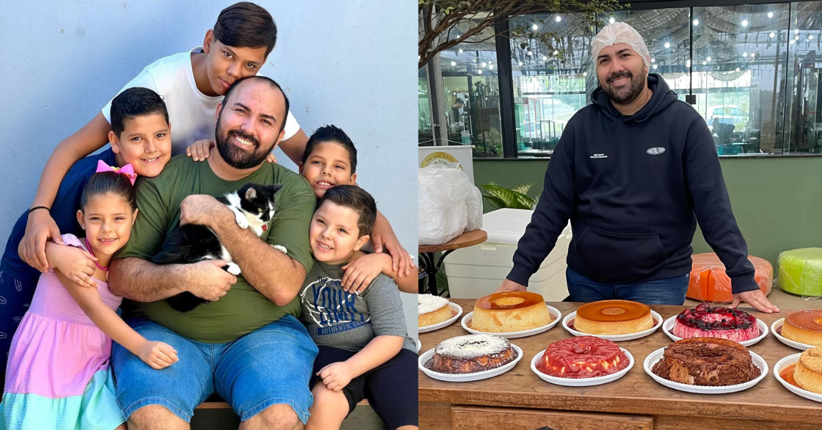 Pai de 5, Daniel Rocha Braz reorganizou a vida para criar os irmãos e garantir que eles continuassem crescendo juntos.