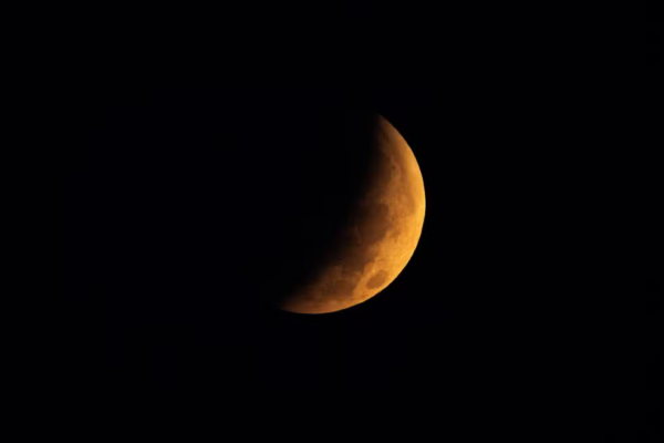 Imagem do eclipse lunar 