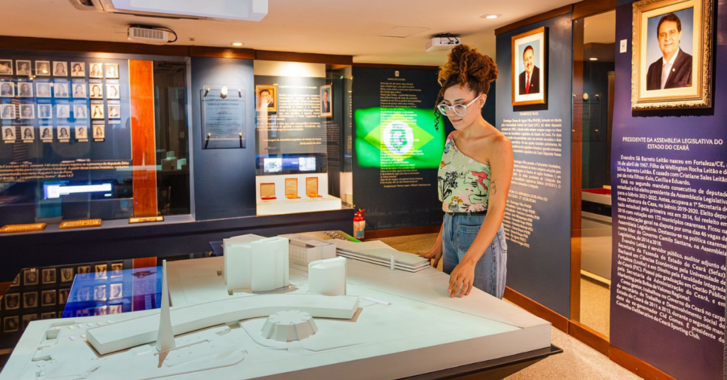 Constituições originais do Ceará expostas no Memorial da Alece, em Fortaleza.