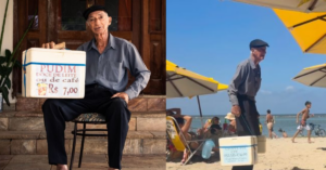 Idoso vende pudim em Olinda, viraliza e recebe Pix de todo o Brasil