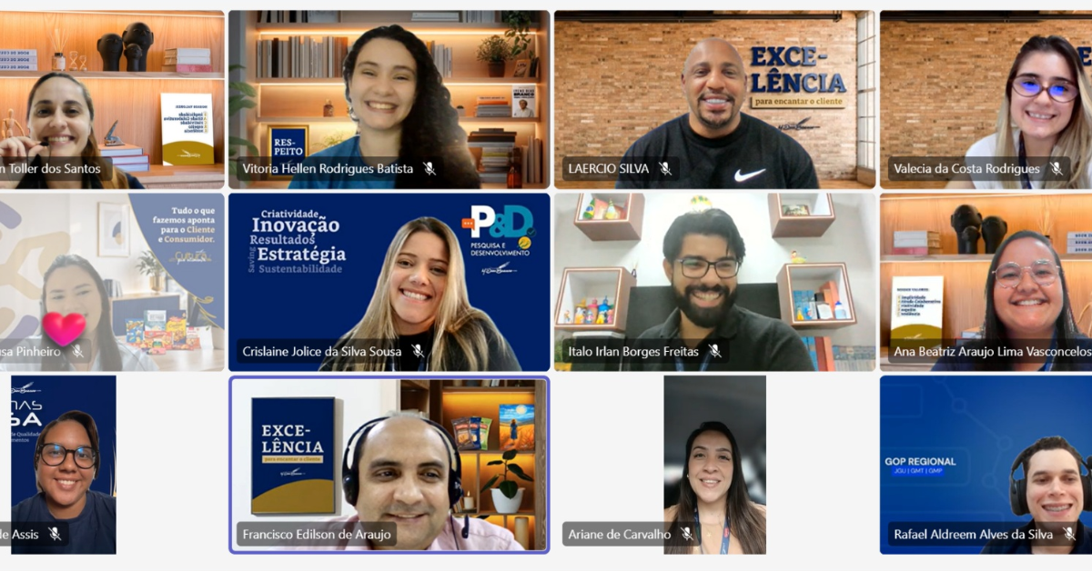 Colaboradores da M. Dias Branco selecionados para atuar como influenciadores internos da empresa.