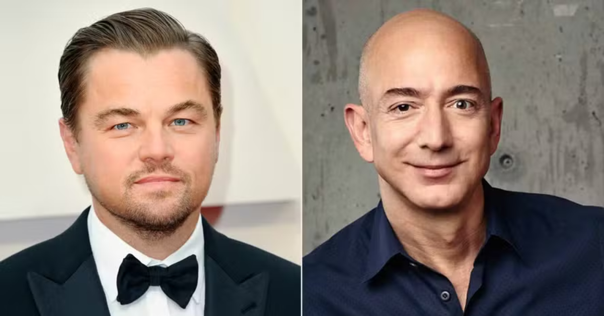 Jeff Bezos e Leonardo DiCaprio em iniciativa de conservação de espécies ameaçadas.