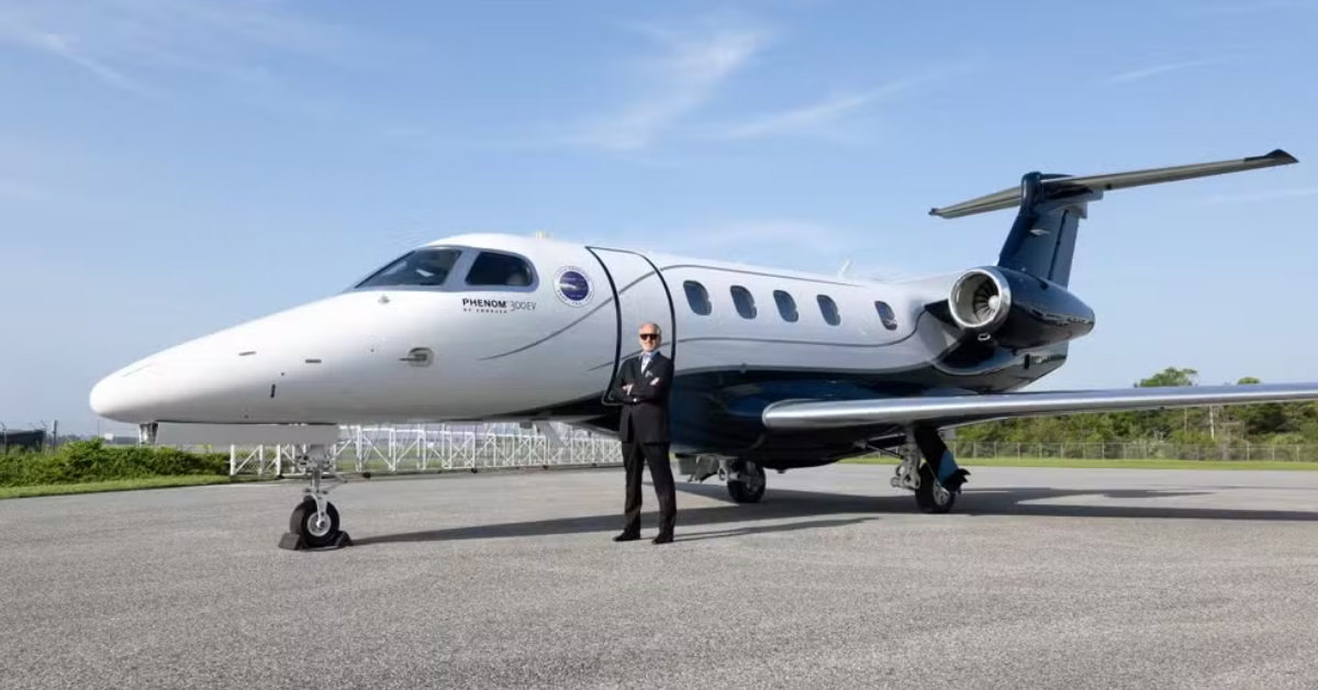 Phenom 300EV, jato da Embraer com sistema de pouso automático em emergência.