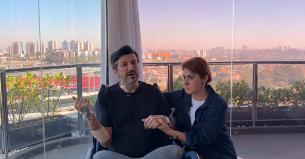 Lito Sousa em vídeo publicado após diagnóstico de doença rara