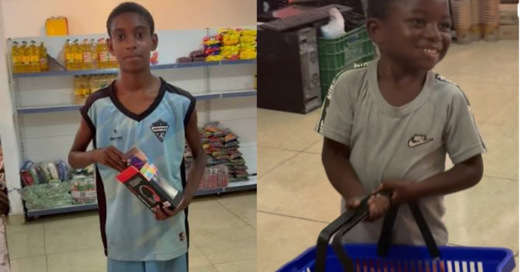 Crianças participam de atividades do Projeto Gramachinhos, em Jardim Gramacho, onde estudo e leitura rendem créditos para um mercado social.