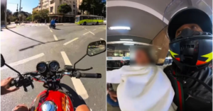 Motociclistas abrem caminho no trânsito e acompanham mulher em emergência até o hospital