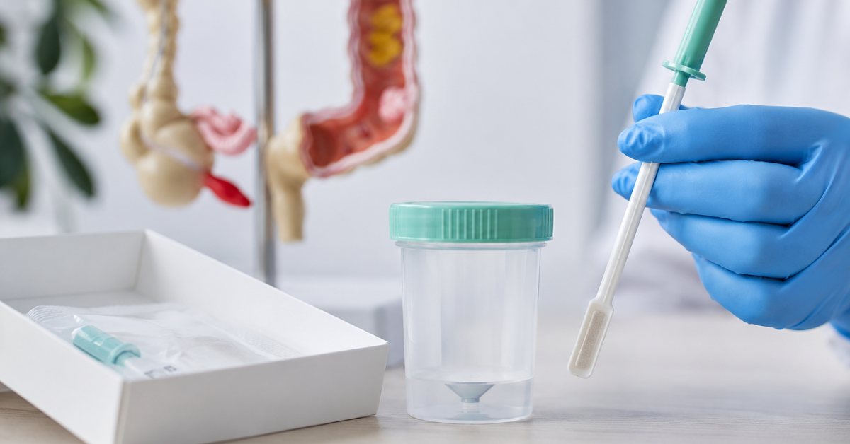 Teste para câncer de intestino no SUS terá coleta mais simples e será usado no rastreamento de pessoas de 50 a 75 anos sem sintomas.