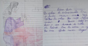 Professora salva mãe de cárcere privado após bilhete com pedido de socorro no caderno do filho
