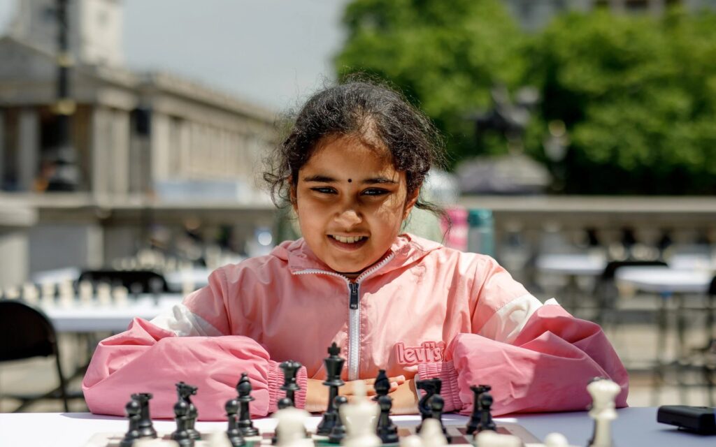 menina se torna recordista no xadrez